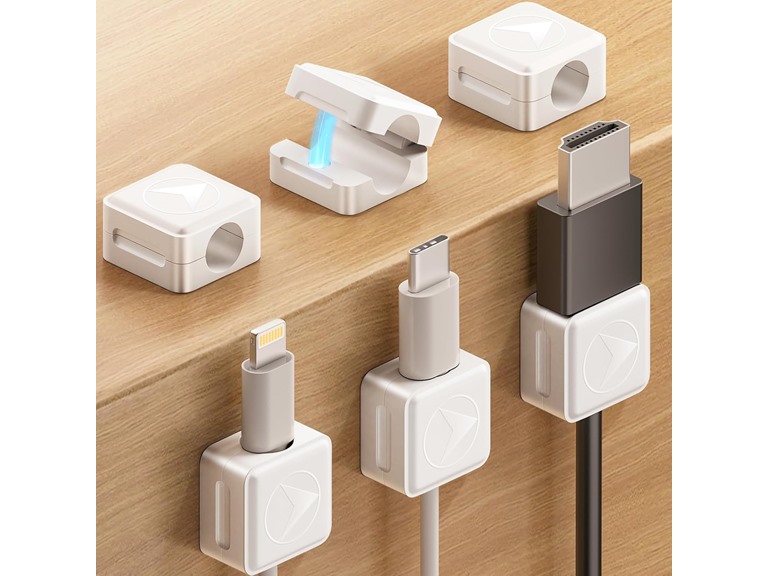 Canisflax Magnetic Cord Organizer, 6 Pack Adhesive Cha