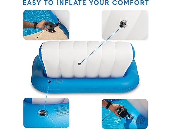 Zone Tech Inflatable Pool Floats Adults, Recliner Float