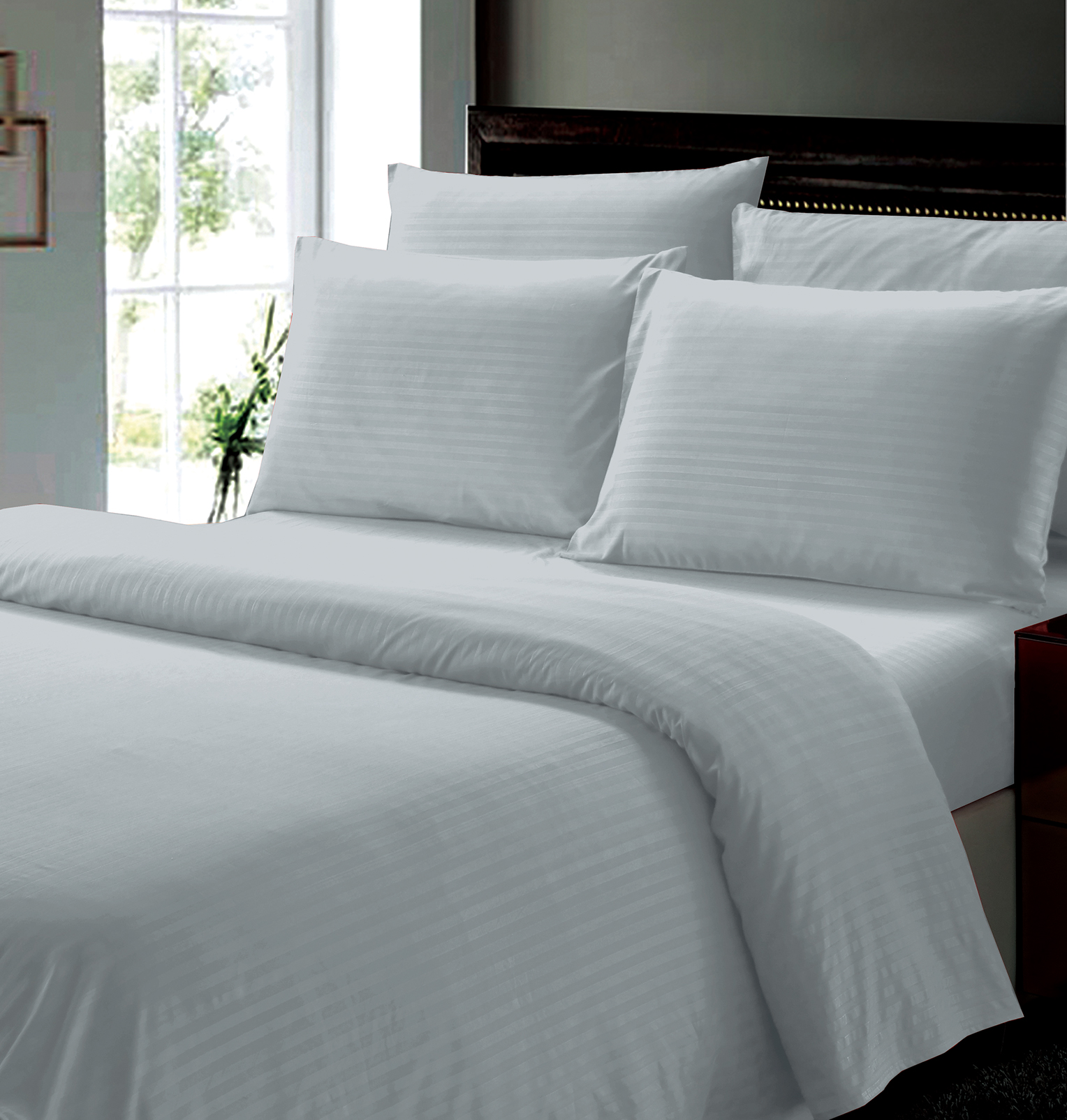 6-Piece Dobby Stripe Queen Sheet Set - Gallery 7