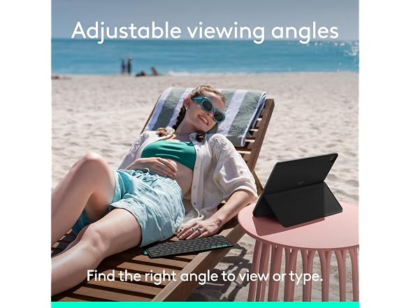 Logitech Flip Folio, Keyboard Case for iPad Pro