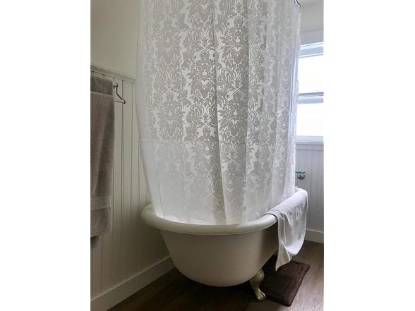 Clawfoot Tub Vintage Damask Shower Curtain Se