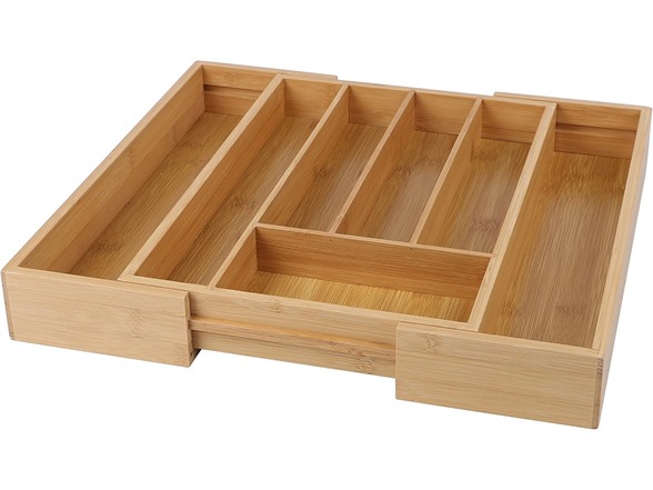 Bamboo Expandable Drawer Organizer