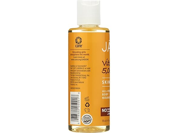 JASON Vitamin E 5,000 IU All Over Body Nourishment Oil, 4 oz.
