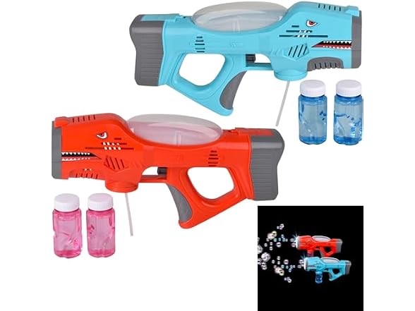 11.25 Inch Light-Up Bubble Shark Blaster