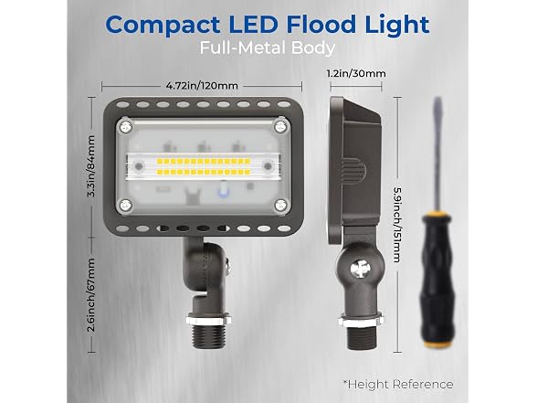 CINOTON 20W LED Flood Light 4 Pack - Gallery 9