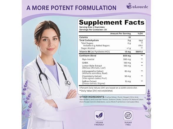 Bukouede Cortisol Supplements for Women