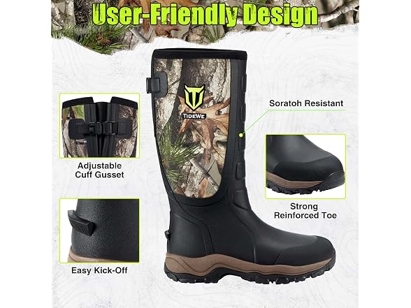 TIDEWE Men's (11) Snake Proof Hunting Boots