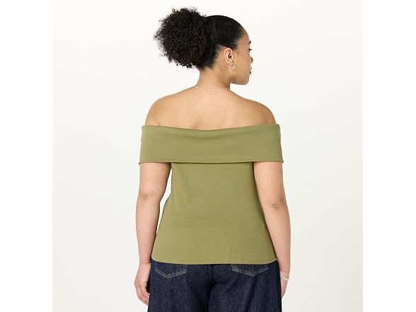 The Drop Women Jan Off Shoulder Knit Top