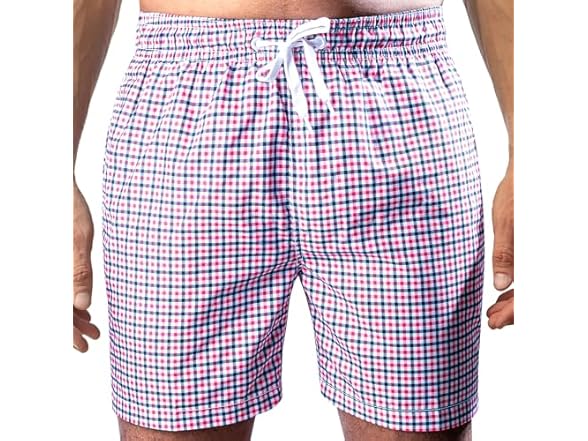 Kanu Surf Men's Monaco Swim Trunks (M) Coral