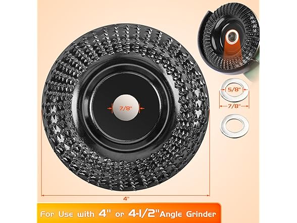 blekoo BLEKOO 4 Silver Angle Grinder Wood Car