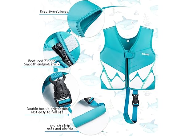 INIGGII Toddler Swim Vest for 20-28 lbs