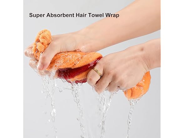 2Pcs Microfiber Hair Drying Cap Ultra