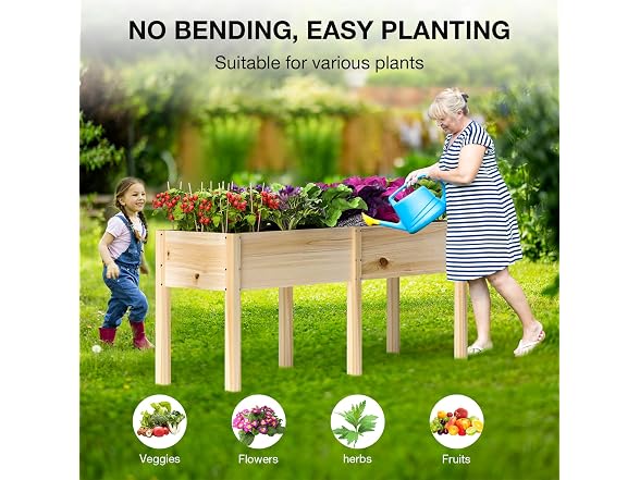 MIXC 333lbs Capacity Sturdy Wooden