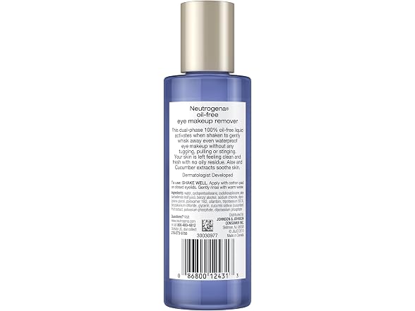 Neutrogena Gentle Oil Free Eye Makeup Remover and