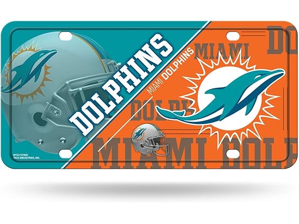 Miami Dolphins License Plate