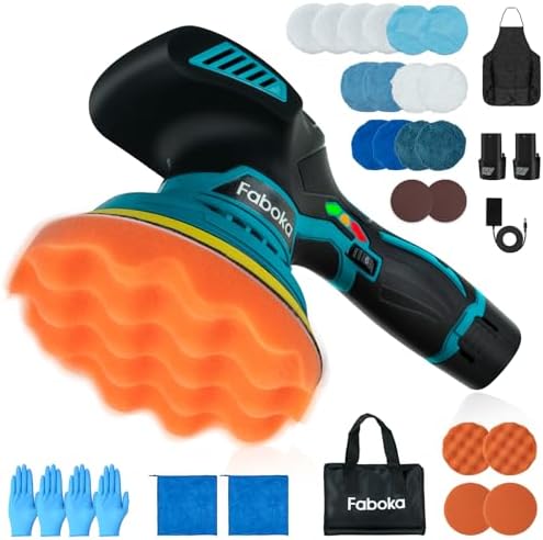 FABOKA FA001 6 Inch Cordless Car Buffer Polisher