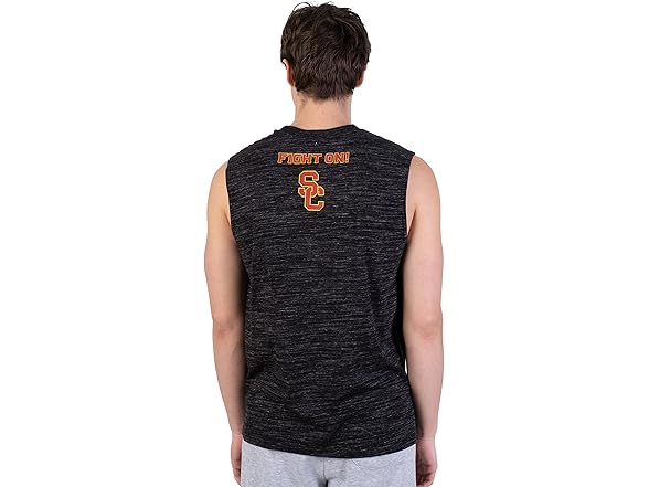 Ultra Game Men's Tank Black Space Dye (S)