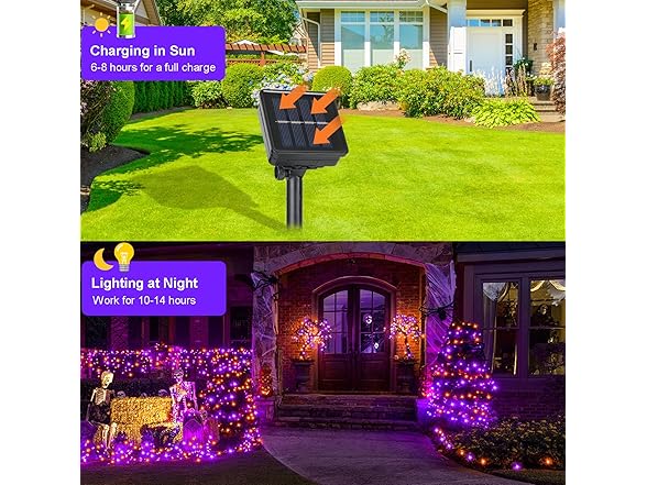 Danhh Halloween Solar Fairy Lights