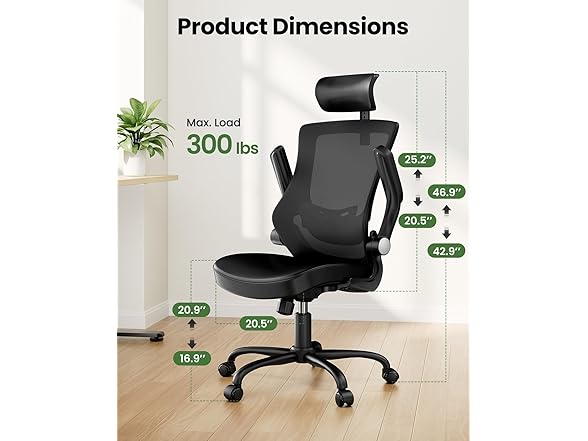 Totnz Ergonomic Office Chair w/Mesh Back