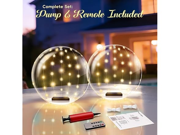 BITIWEND 2-Pack Solar Pool Lights 14in