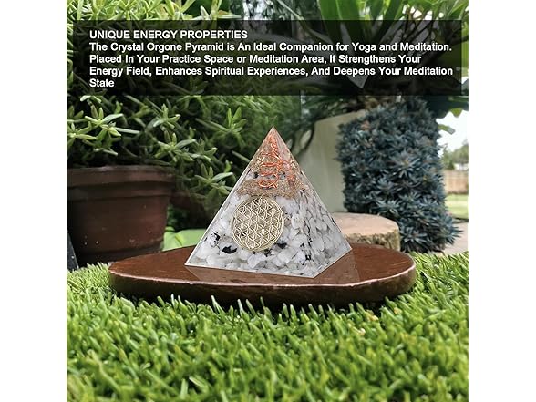 DRTMLY Orgone Pyramid Orgonite Crystal