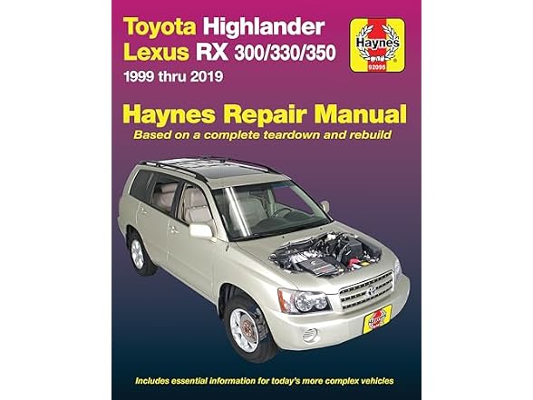 Haynes Toyota Highlander Lexus RX 300/330/350