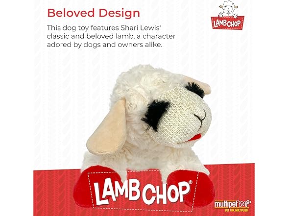 Multipet Mini Lamb Chop Plush Toy