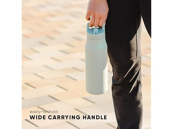 Simple Modern Water Bottle with Straw lid  34oz, Winter White