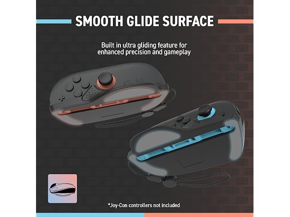 (2 Pack) Hyperkin Duo Ergonomic Mouse Grip for Joy Cons
