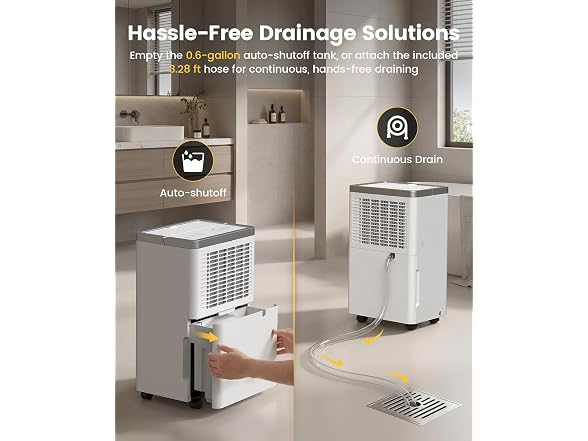 HOPSEN 34 Pints Dehumidifier