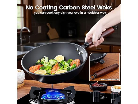 Deep-Nitrided Carbon Steel Wok