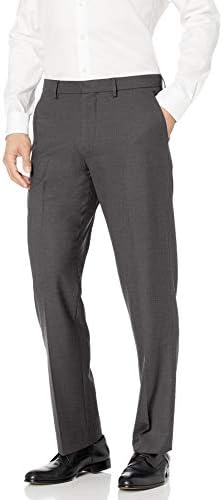 Amazon Essentials Men's Classic-Fit Wrinkle-Resistant Stretch Dress Pants, Charcoal, 32W x 31L