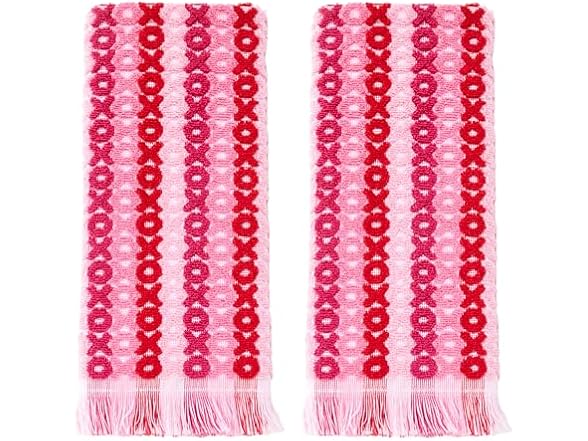 SKL Home Valentine's Day XOXO Jacquard 100% Cotton
