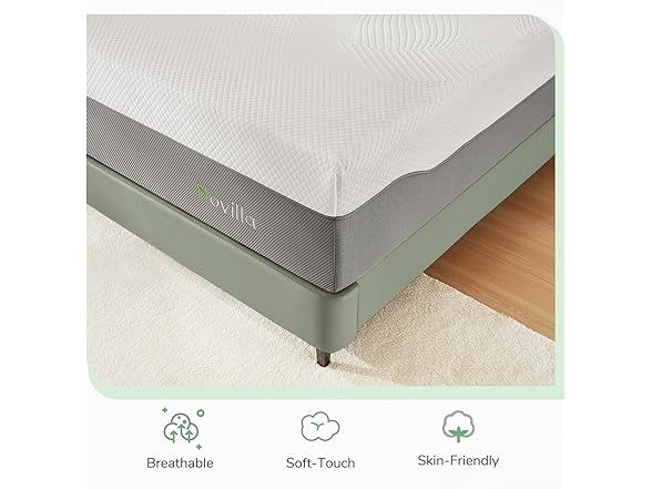 Novilla King Mattress 12" Foam Mattress