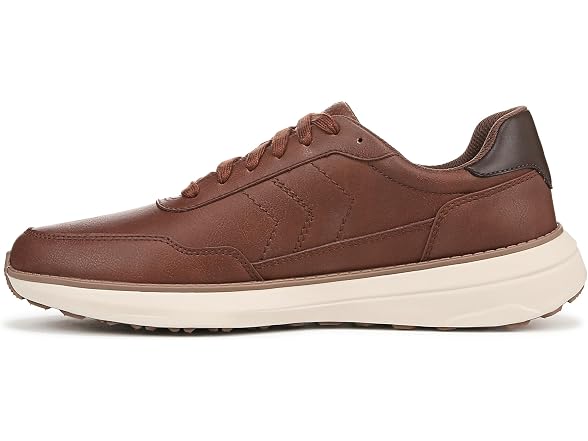 Dr. Scholl's Mens Jake Retro Sneaker Chile Brown Smooth 9.5 M