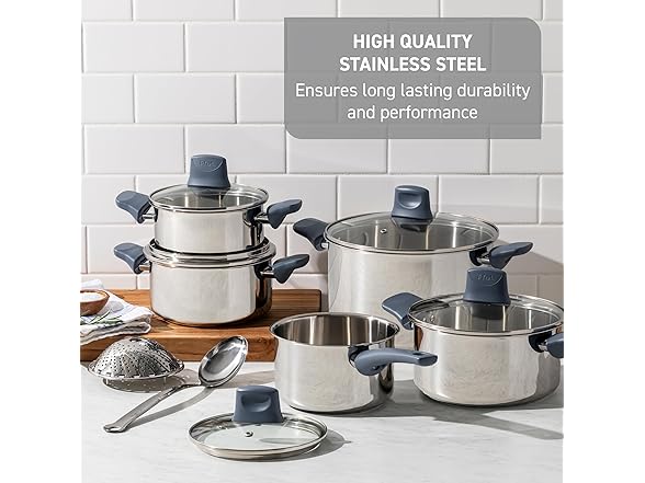 T-fal Essentials Steel Saute Pan 3.5Qt