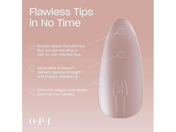 OPI GELevate Soft Gel, Nail Tips | Almond Shape