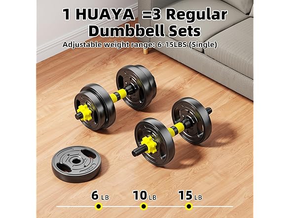 15lbsX2 Adjustable Dumbbell Set