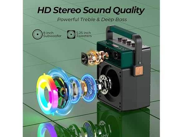 JYX 200W Retro Karaoke Machine