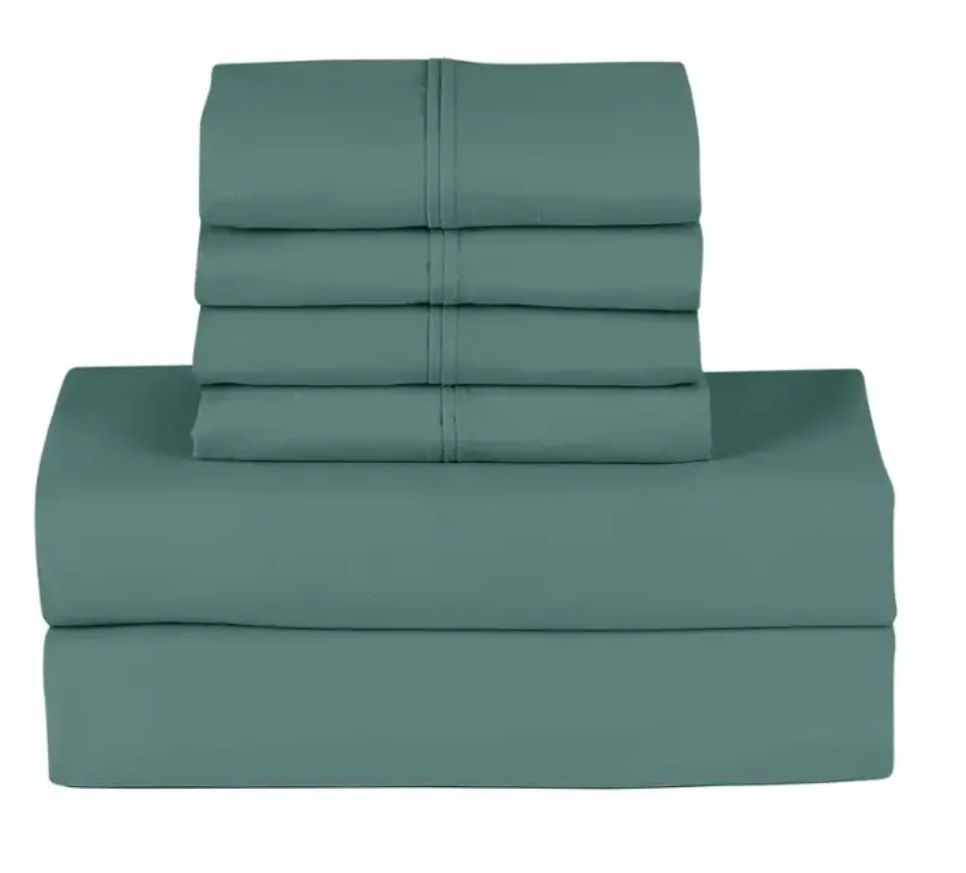 Rayon From Bamboo 6pc Sheets W/ Side Pocket - Gallery 21