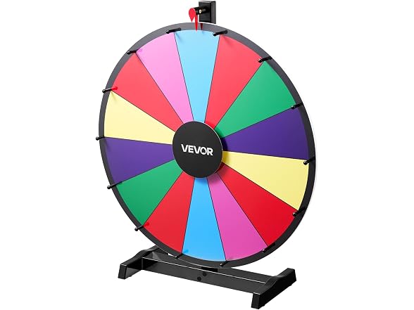 VEVOR 24 inch Spinning Prize Wheel