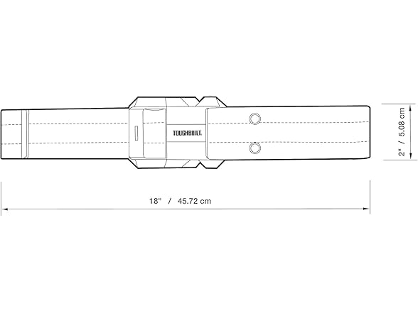 ToughBuilt TB-CT-42 Work Belt - Header Card - Box - English