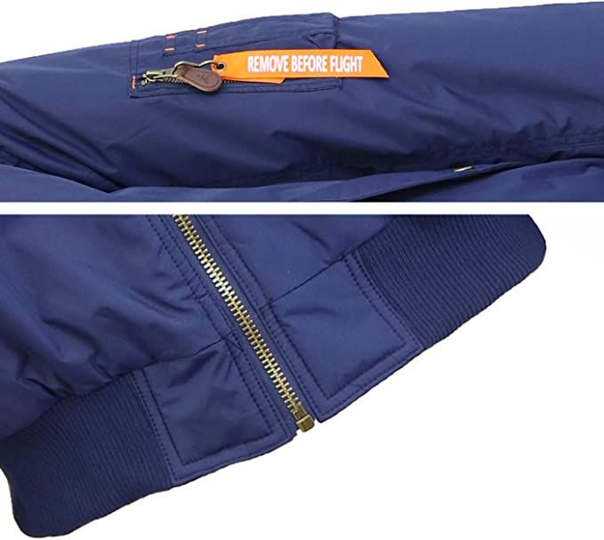 Mens Heavyweight Flight Bomber Jacket - Gallery 18