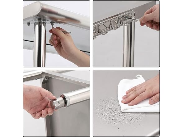 Stainless Steel Prep & Work Table, 72x30in