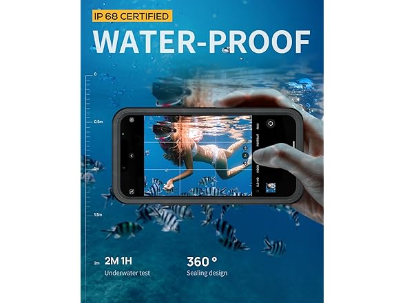 Lanhiem iPhone 14 Case Waterproof