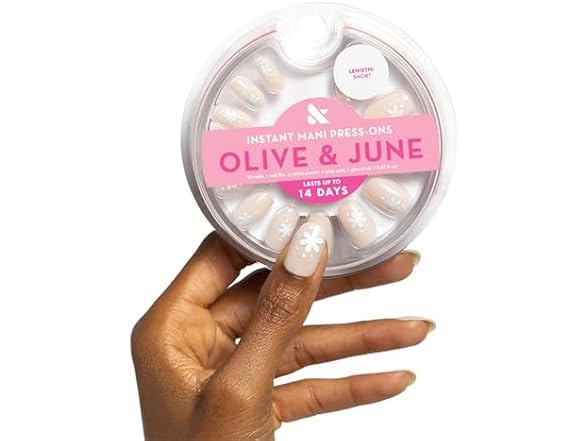 Olive & June Instant Mani Press-On Nails Daisy Dance
