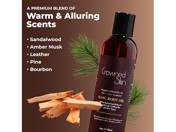 Crowned Skin King Cologned Body Oil