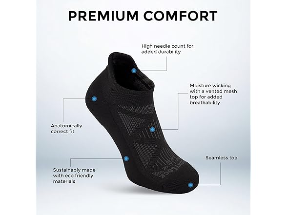 Wrightsock Run Luxe Tab Socks 3 Pairs XL 13-14