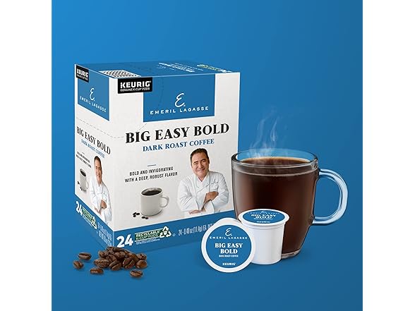 Emeril Big Easy Bold Dark Roast Coffee Pods 96 Ct