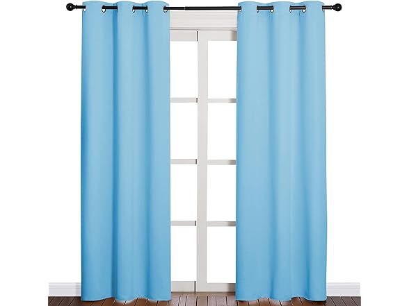 NICETOWN Triple Weave Thermal Insulated Ring Top Curtains